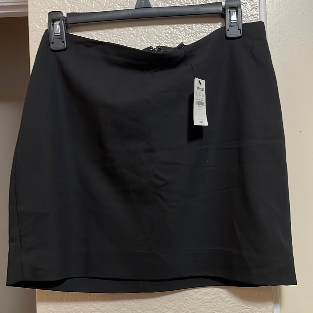 Express black mini skirt